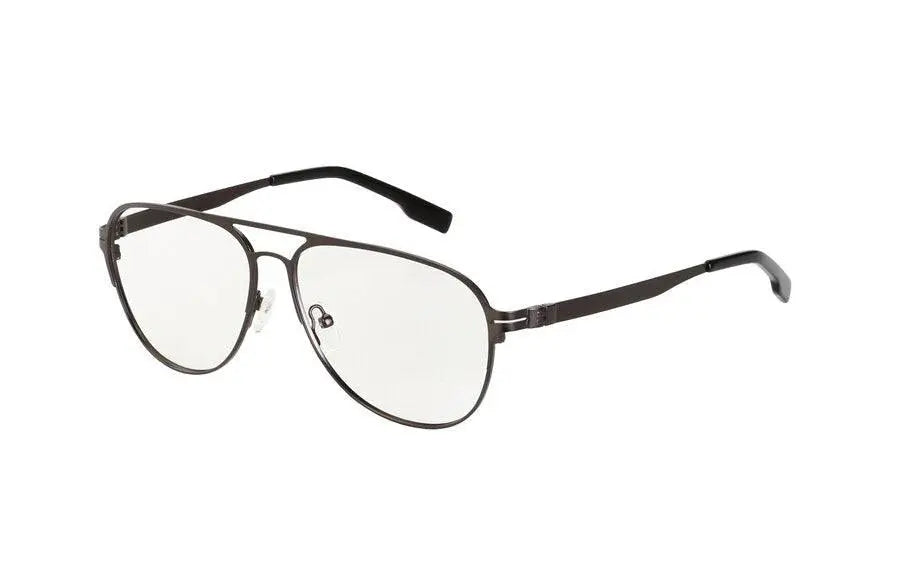 Men's Round Full Rim Alloy Double Bridge Prescription Glasses — view 5 | Rx Spectacle