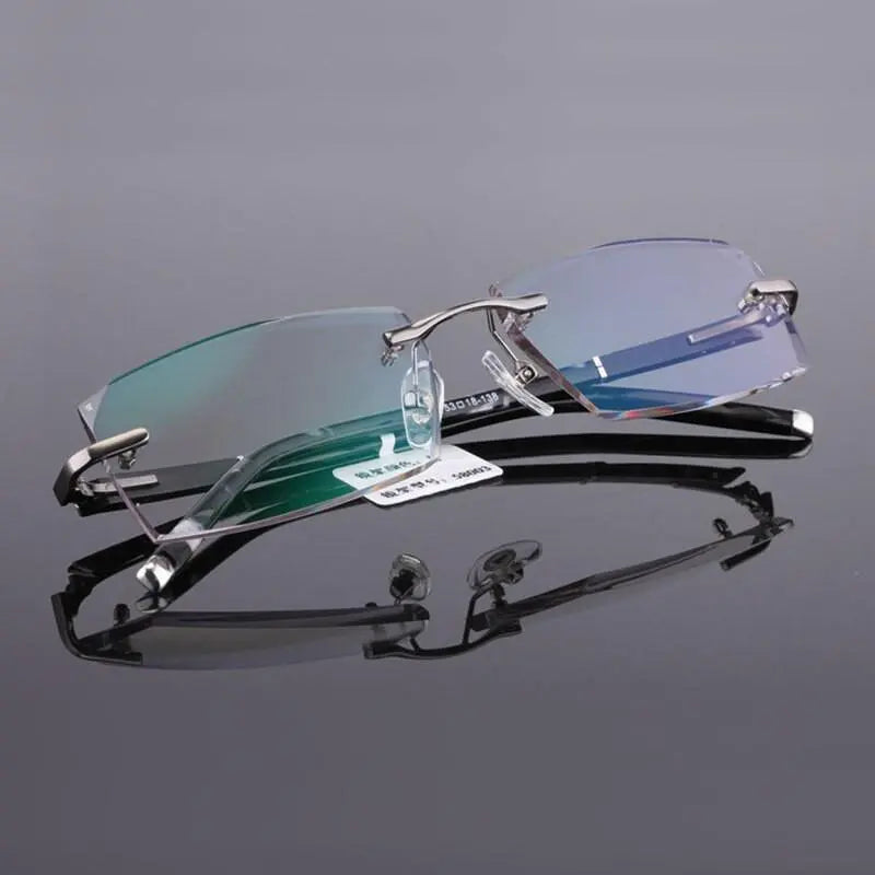 Rimless Titanium Prescription Glasses 58003 — view 2 | Rx Spectacle