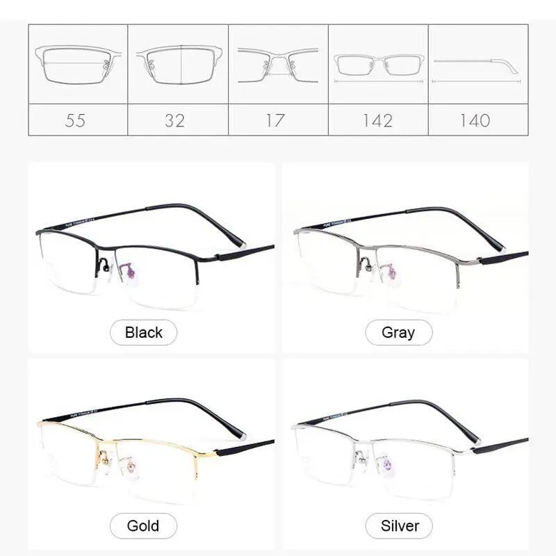 Full Rim Titanium Prescription Glasses J85148 — view 9 | Rx Spectacle