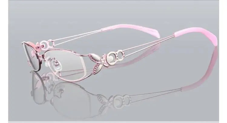 Women's Butterfly Full Rim Alloy Prescription Glasses 6150 — view 27 | Rx Spectacle