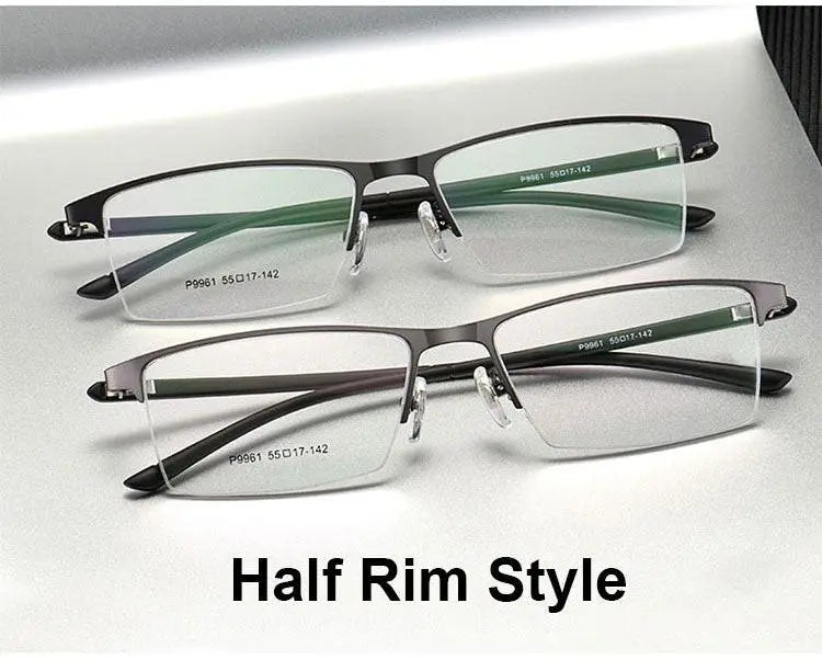 Men's Full Rim Alloy Prescription Glasses P9960 — view 19 | Rx Spectacle