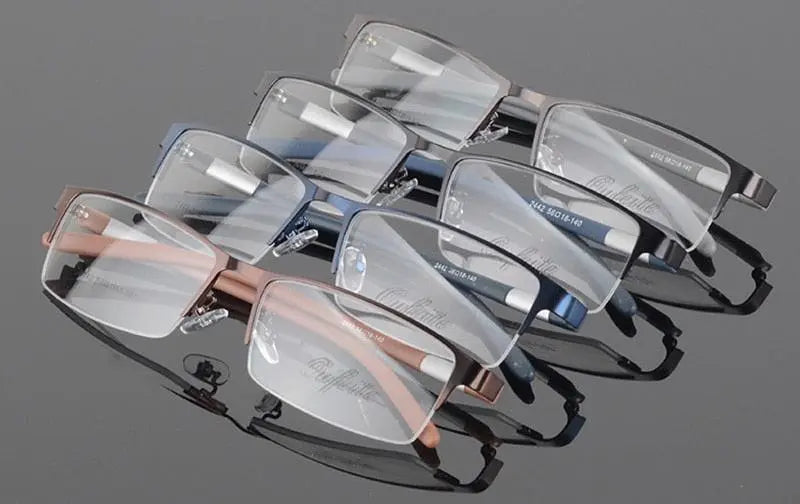 Unisex Semi-Rimless TR90 Prescription Glasses 2242 — view 11 | Rx Spectacle