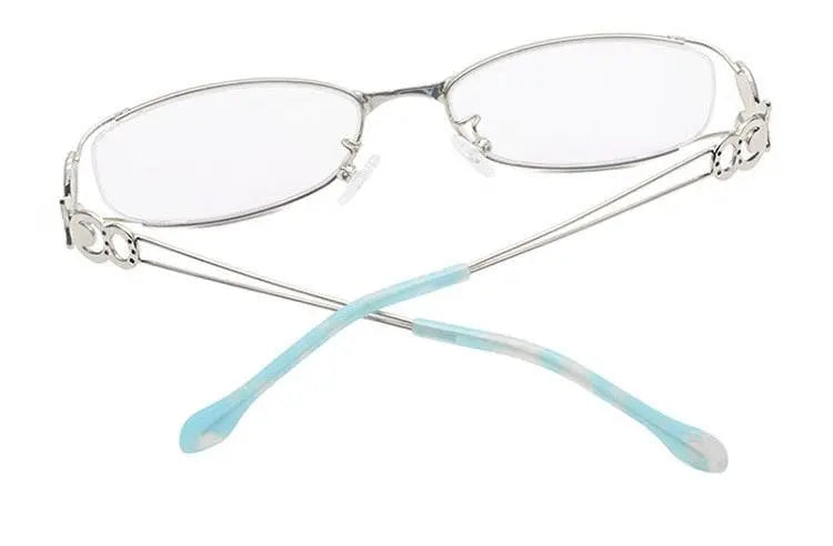 Women's Butterfly Full Rim Alloy Prescription Glasses 6150 — view 32 | Rx Spectacle