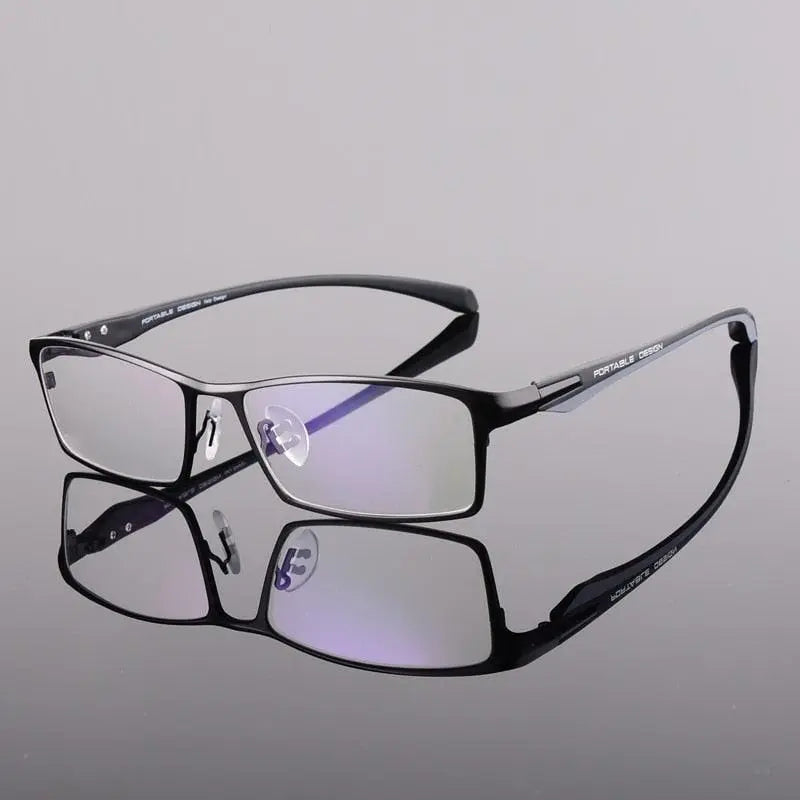 Men's Rectangular Full Rim Acetate Prescription Glasses — view 20 | Rx Spectacle