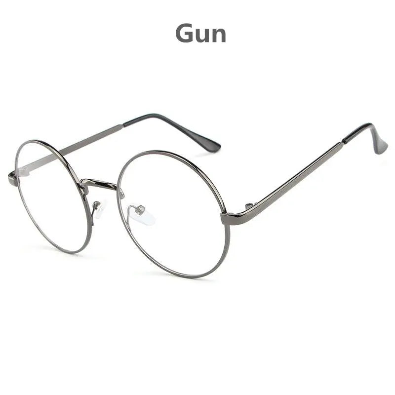 Women's Round Full Rim Alloy Prescription Glasses Lx3048 — view 15 | Rx Spectacle