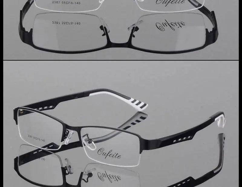 Women's Semi-Rimless Alloy Prescription Glasses 2387 — view 16 | Rx Spectacle