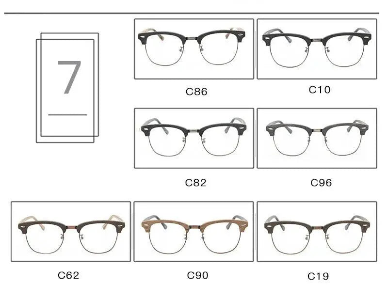 Unisex Oval Full Rim Acetate Prescription Glasses Hb027 — view 10 | Rx Spectacle