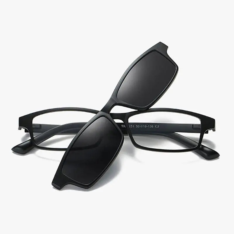 Women's Rectangular Full Rim TR90 Clip-On Prescription Glasses S206 — view 20 | Rx Spectacle