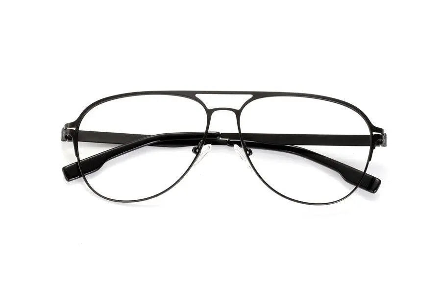 Men's Round Full Rim Alloy Double Bridge Prescription Glasses — view 18 | Rx Spectacle