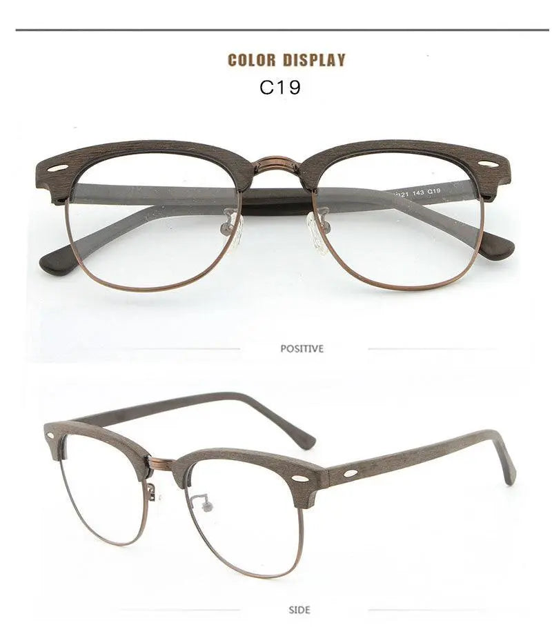 Unisex Oval Full Rim Acetate Prescription Glasses Hb027 — view 17 | Rx Spectacle