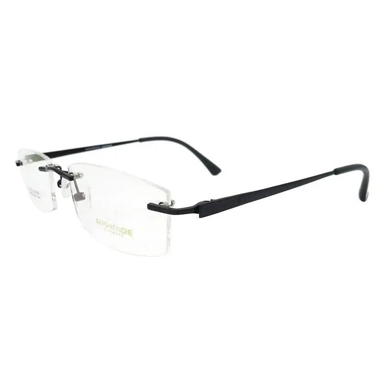 Men's Rimless Titanium Prescription Glasses S8326 — view 7 | Rx Spectacle