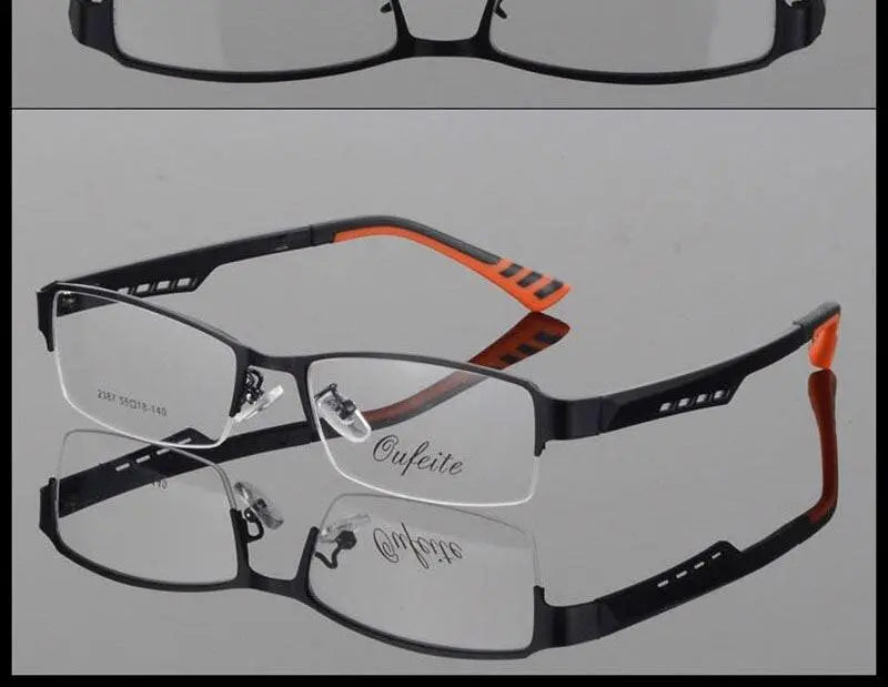 Women's Semi-Rimless Alloy Prescription Glasses 2387 — view 22 | Rx Spectacle