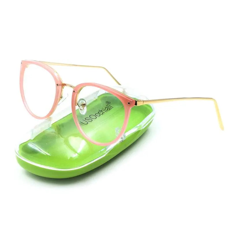 Women's Cat Eye Full Rim Alloy Prescription Glasses 5969 — view 8 | Rx Spectacle