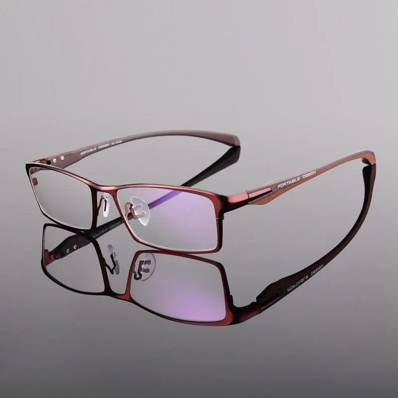 Men's Rectangular Full Rim Acetate Prescription Glasses — view 28 | Rx Spectacle