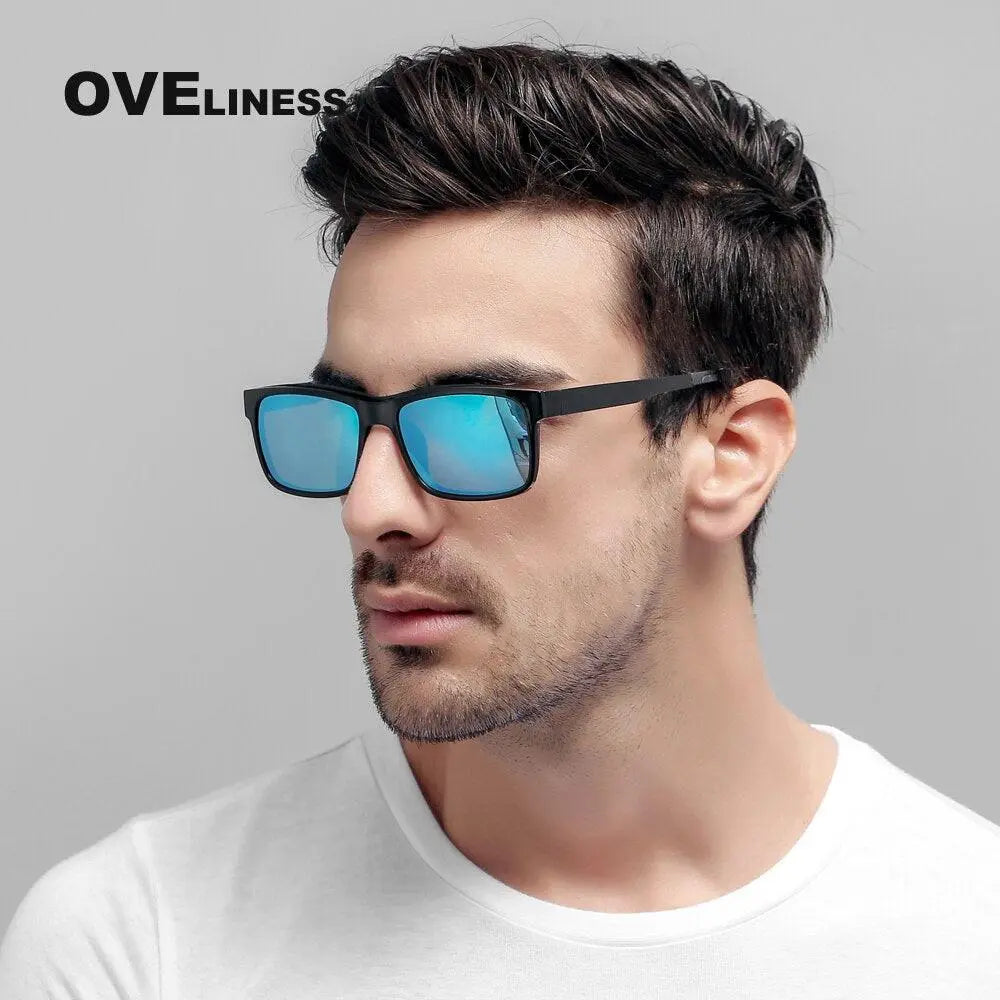 Unisex Square Full Rim Titanium Clip-On Prescription Glasses 1641 — view 29 | Rx Spectacle