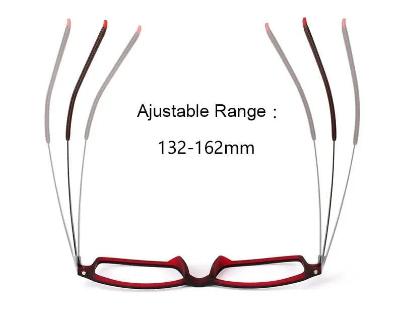 Square Full Rim Titanium Prescription Glasses 7011 — view 10 | Rx Spectacle