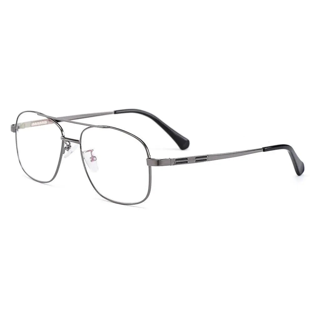 Men's Square Full Rim Titanium Prescription Glasses Y2256 — view 11 | Rx Spectacle