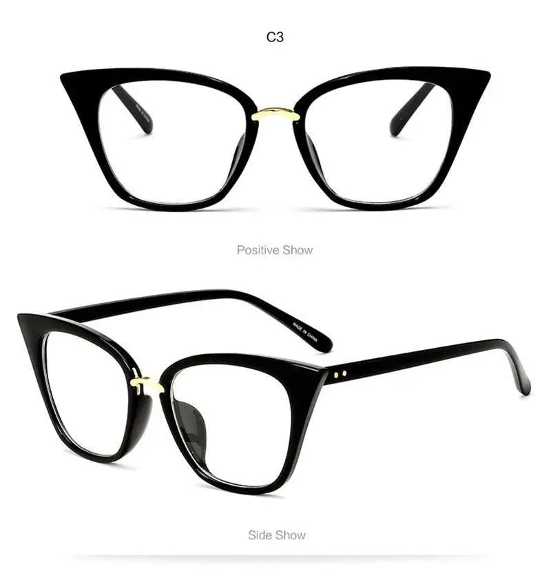 Women's Cat Eye Full Rim Acetate Prescription Glasses 97093 — view 12 | Rx Spectacle