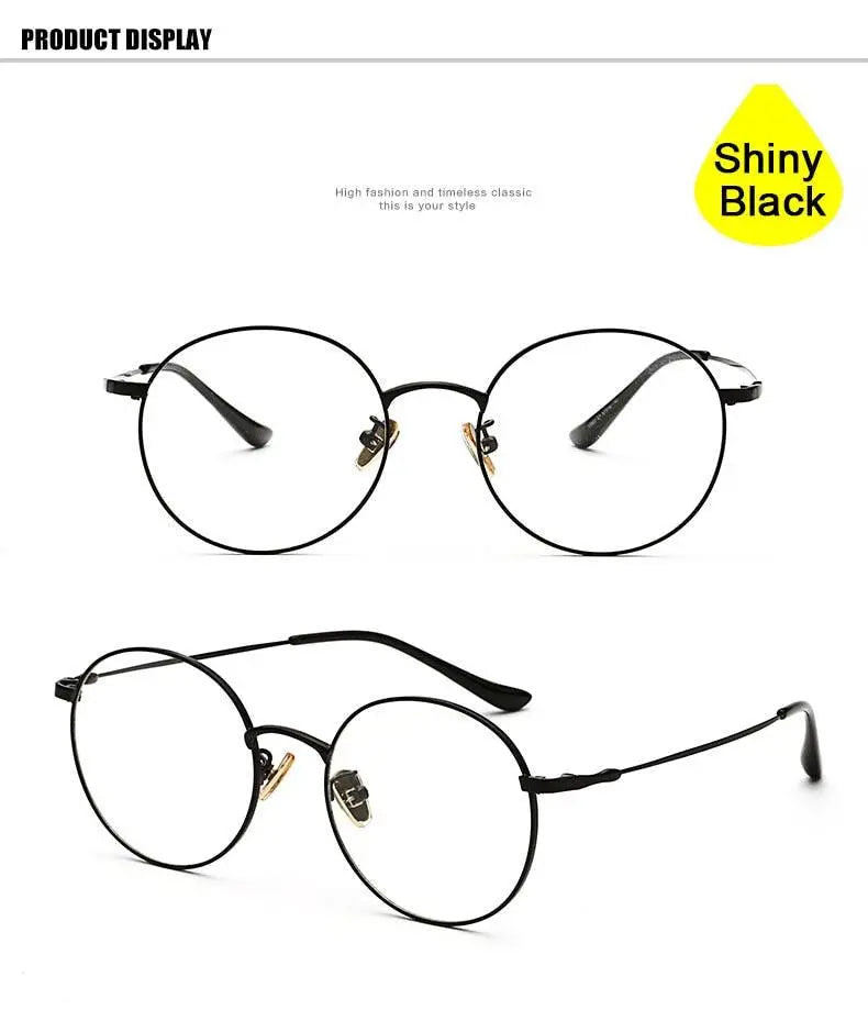 Unisex Round Full Rim Alloy Prescription Glasses 77507 — view 17 | Rx Spectacle