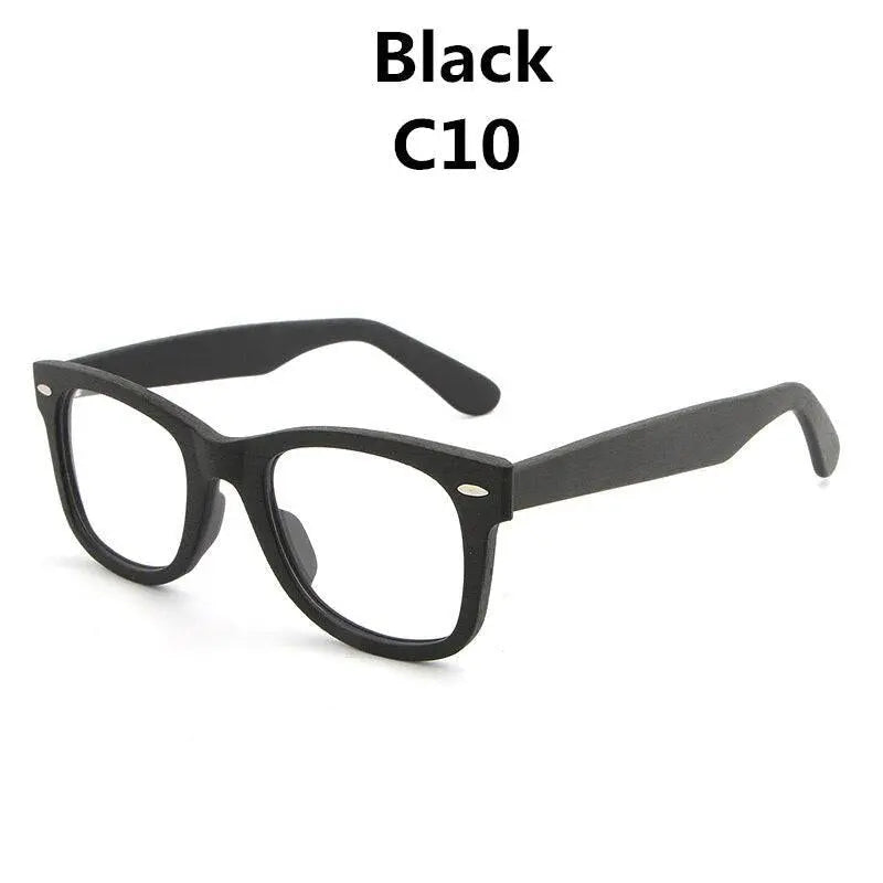 Unisex Square Full Rim Wood Prescription Glasses Lhb031 — view 11 | Rx Spectacle