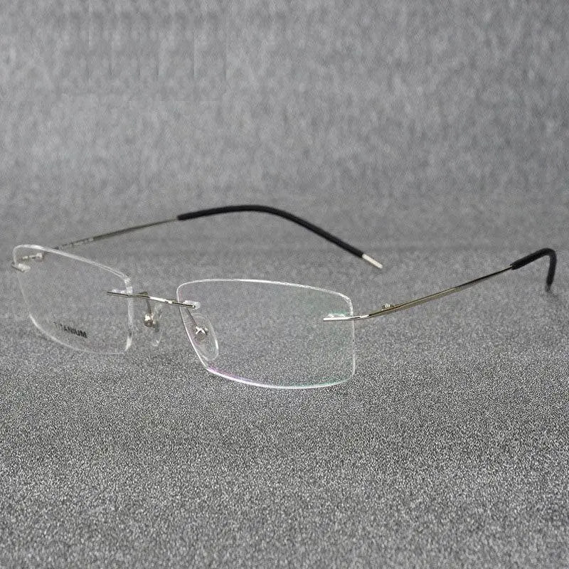 Rimless Titanium Prescription Glasses — view 10 | Rx Spectacle