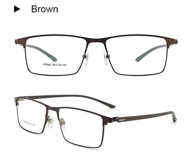 Men's Full Rim Alloy Prescription Glasses P9960 — view 17 | Rx Spectacle