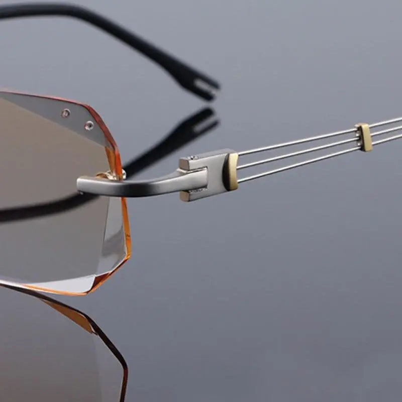 Rimless Titanium Prescription Glasses 58128 — view 5 | Rx Spectacle