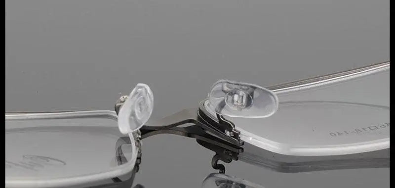 Women's Semi-Rimless Alloy Prescription Glasses 2387 — view 10 | Rx Spectacle
