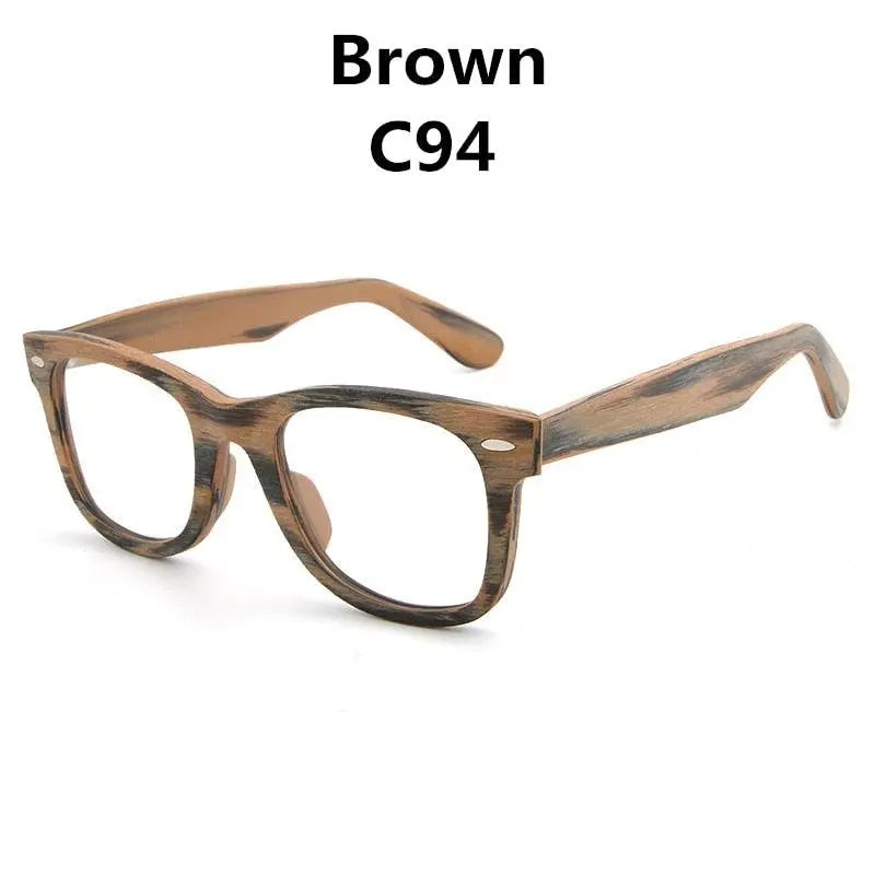 Unisex Square Full Rim Wood Prescription Glasses Lhb031 — view 6 | Rx Spectacle