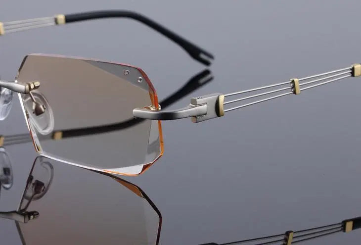 Rimless Titanium Prescription Glasses 58128 — view 16 | Rx Spectacle