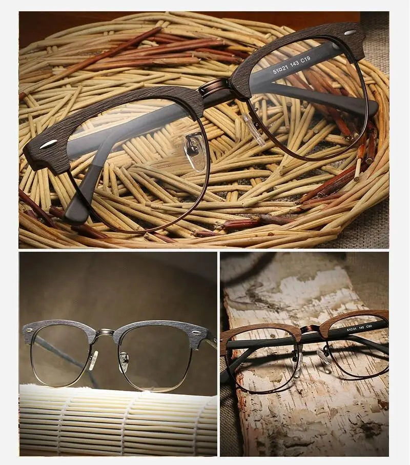 Unisex Oval Full Rim Acetate Prescription Glasses Hb027 — view 8 | Rx Spectacle