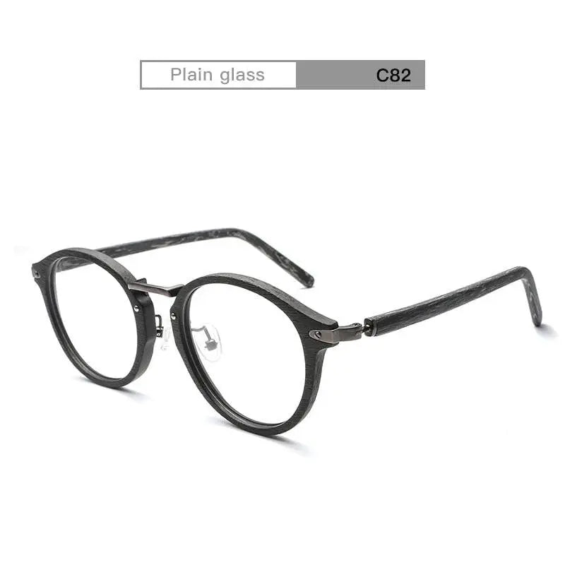 Unisex Round Full Rim Alloy Prescription Glasses Bc06 — view 7 | Rx Spectacle