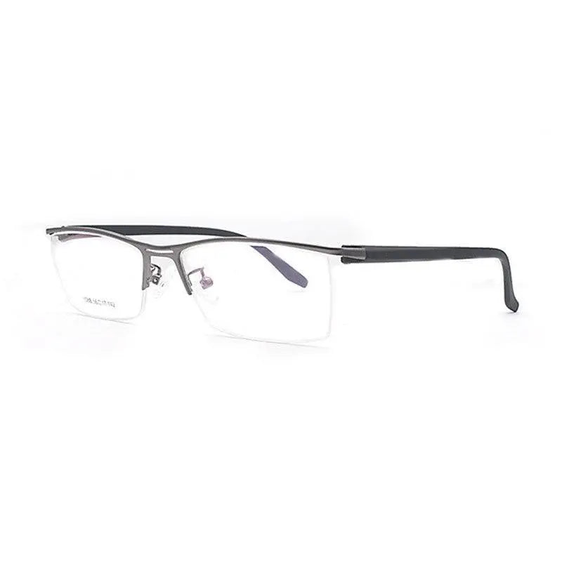 Men's Semi-Rimless Acetate Prescription Glasses 1088 — view 8 | Rx Spectacle