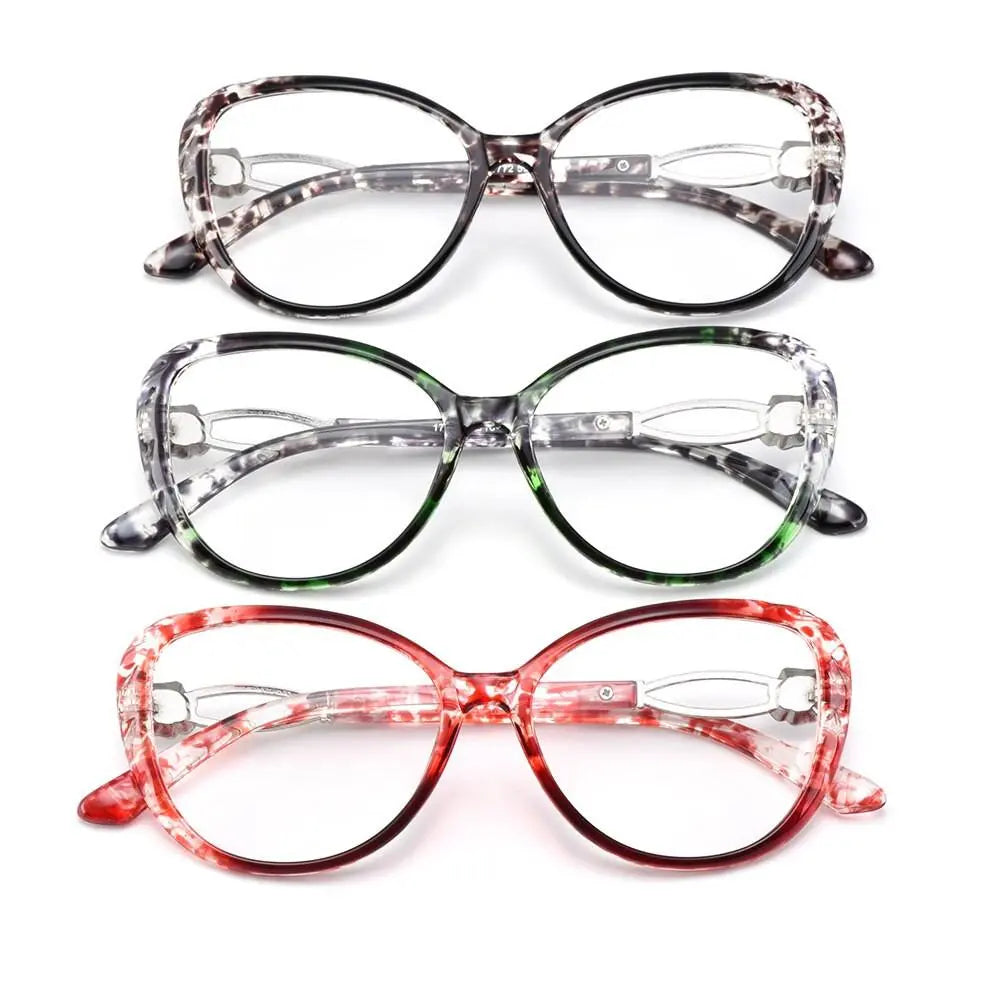 Women's Cat Eye Full Rim TR90 Oversized Prescription Glasses M1772 — view 7 | Rx Spectacle