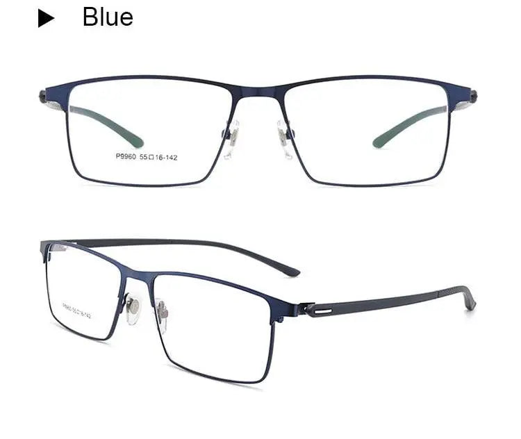 Men's Full Rim Alloy Prescription Glasses P9960 — view 18 | Rx Spectacle