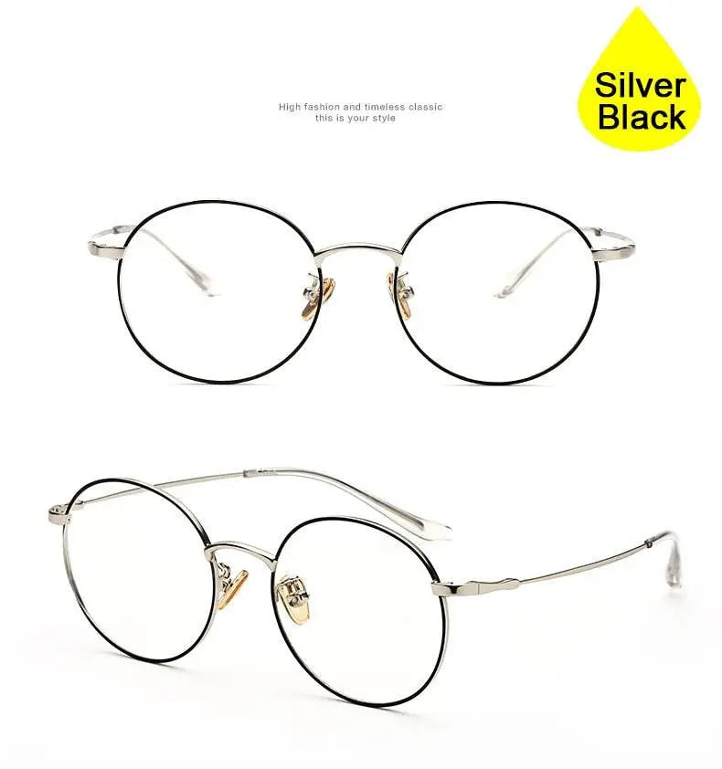 Unisex Round Full Rim Alloy Prescription Glasses 77507 — view 20 | Rx Spectacle
