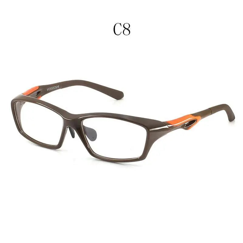 Men's Square Full Rim Titanium Sports Glasses Tr8021 — view 7 | Rx Spectacle
