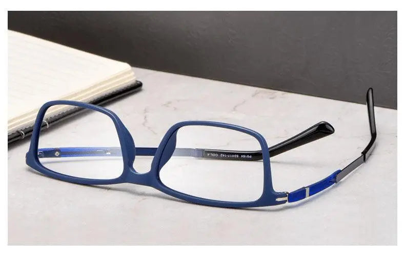 Unisex Square Full Rim TR90 Prescription Glasses D006 — view 16 | Rx Spectacle