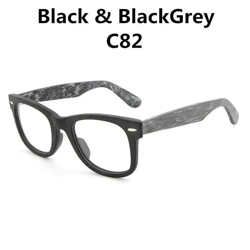Unisex Square Full Rim Wood Prescription Glasses Lhb031 — view 5 | Rx Spectacle