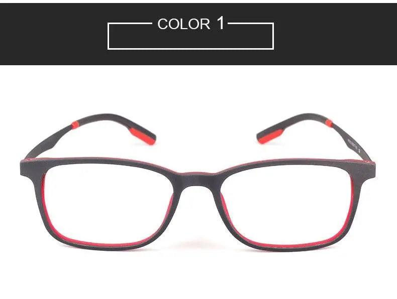 Square Full Rim Titanium Prescription Glasses 7011 — view 16 | Rx Spectacle