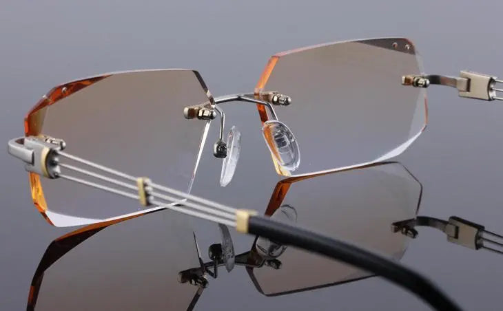 Rimless Titanium Prescription Glasses 58128 — view 19 | Rx Spectacle