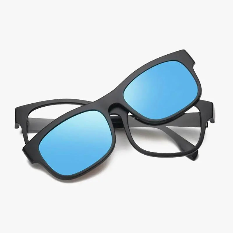 Unisex Square Full Rim Clip-On Prescription Glasses 2203 — view 3 | Rx Spectacle