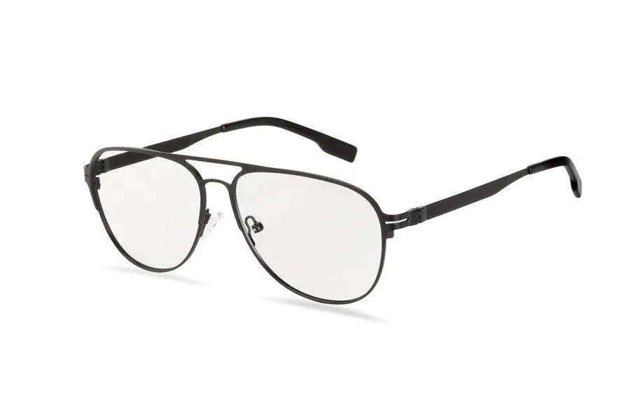 Men's Round Full Rim Alloy Double Bridge Prescription Glasses — view 19 | Rx Spectacle