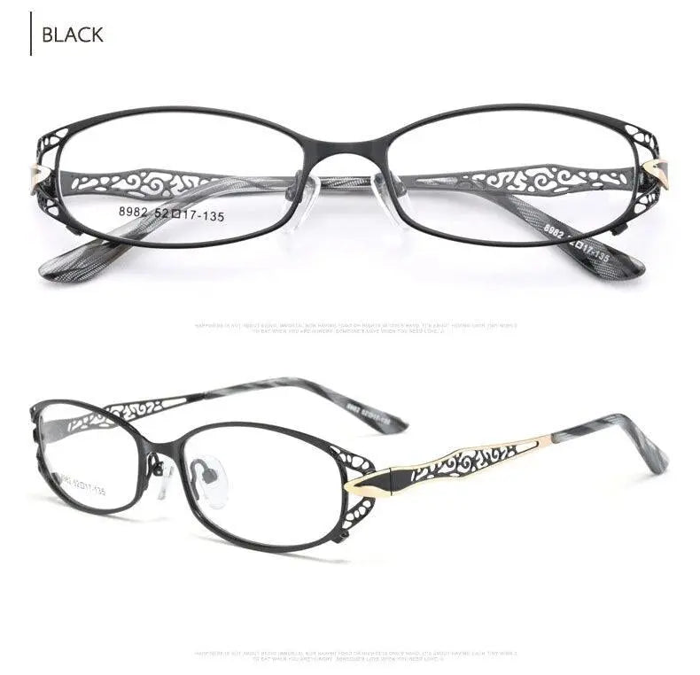 Women's Full Rim Alloy Reading Glasses 99003-8982 — view 13 | Rx Spectacle