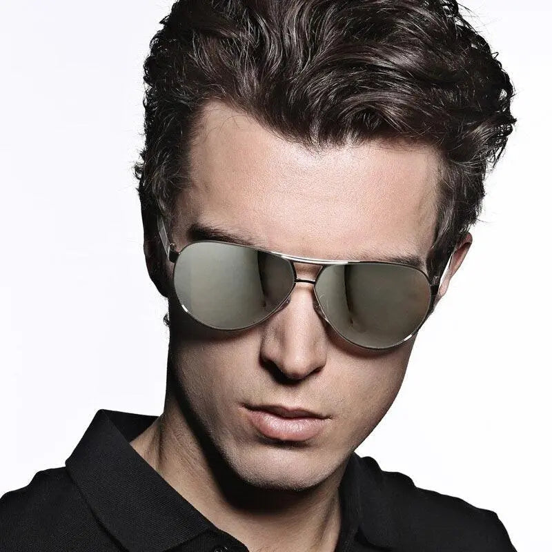 Men's Oval Full Rim Alloy Prescription Glasses 0718 — view 3 | Rx Spectacle