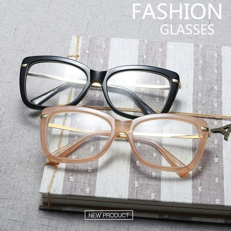 Women's Cat Eye Full Rim Acetate Prescription Glasses 97331 — view 10 | Rx Spectacle