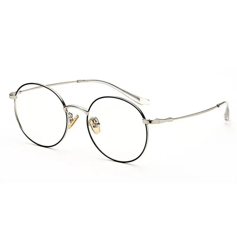 Unisex Round Full Rim Alloy Prescription Glasses 77507 — view 2 | Rx Spectacle