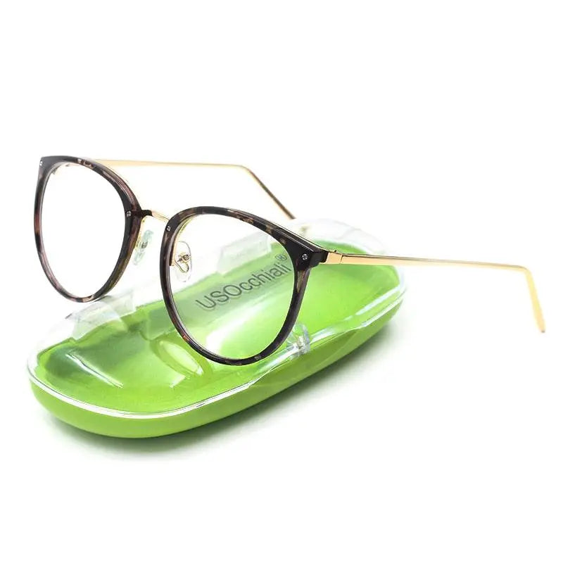 Women's Cat Eye Full Rim Alloy Prescription Glasses 5969 — view 7 | Rx Spectacle