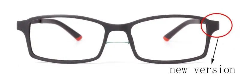 Square Full Rim Titanium Prescription Glasses 7011 — view 7 | Rx Spectacle