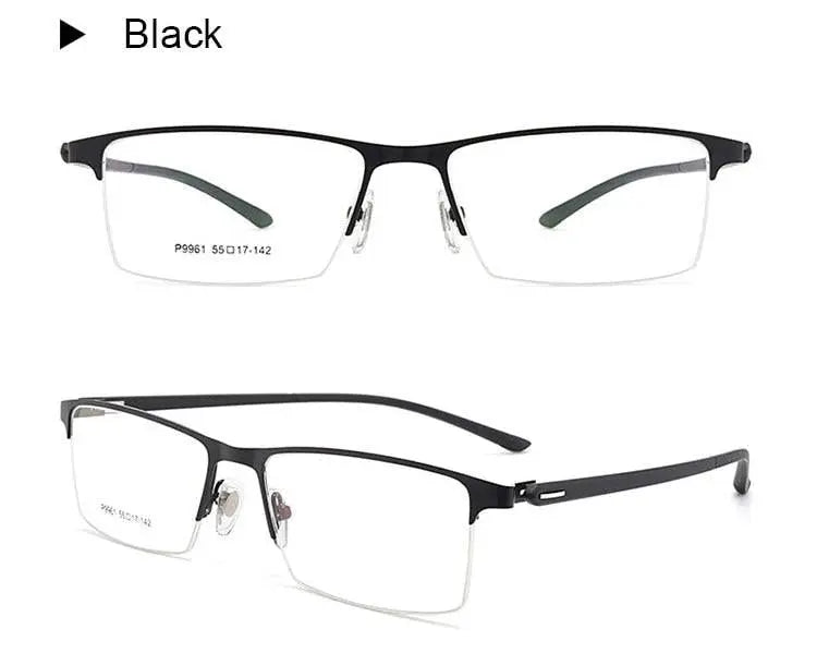 Men's Full Rim Alloy Prescription Glasses P9960 — view 20 | Rx Spectacle